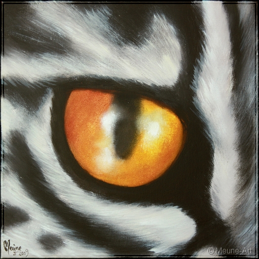 Augenblick eines Asian-Leoparden Acryl auf Leinwand;
30 x 30 cm